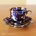 Photo1: Iki Coffee Cup and Saucer by Kusuo Baba, Second-Generation Shinemon, Shinemon Kiln (1)