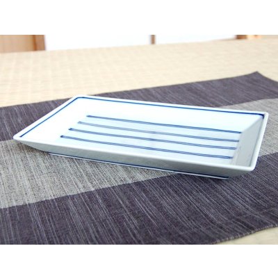 Photo3: Large Plate (20cm) Gosu line