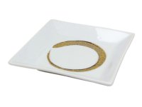 Small Plate (11.6cm) Shiro platinum hake
