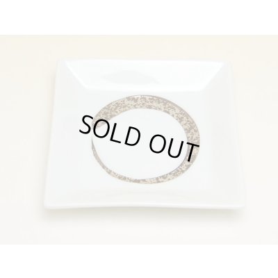 Photo4: Small Plate (11.6cm) Shiro platinum hake