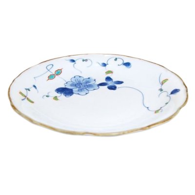 [Made in Japan] Somenishiki hana botan Large plate