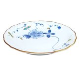 Medium Plate (18.5cm) Somenishiki hana botan