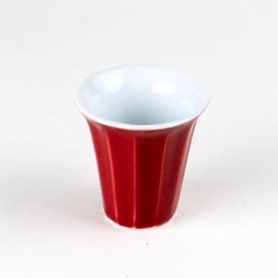 Photo2: Sake Cup Akae Benisai Red (5.6cm/2.2in)