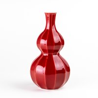 Sake Bottle Tokkuri Benisai Red gourd shape