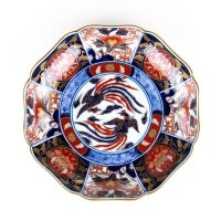 Medium Plate Koimari Kinsai botan (16cm/6.2in)