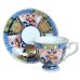 Photo1: Coffee Cup and Saucer Koimari kinsai botan Old imari style Green (1)