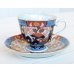 Photo2: Coffee Cup and Saucer Koimari kinsai botan Old imari style Red (2)