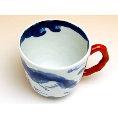 Photo3: Mug Unryu Dragon (Red)