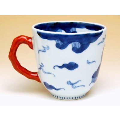Photo4: Mug Unryu Dragon (Red)