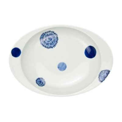 Photo2: Maru-mon Oval dish (26.6cm)