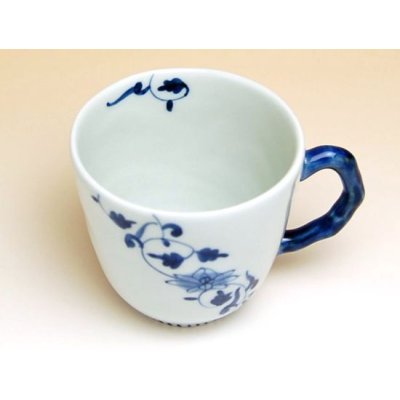 Photo2: Mug Hana obi karakusa (Blue)