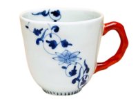 Mug Hana obi karakusa (Red)