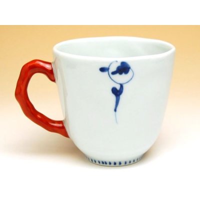 Photo3: Mug Hana obi karakusa (Red)