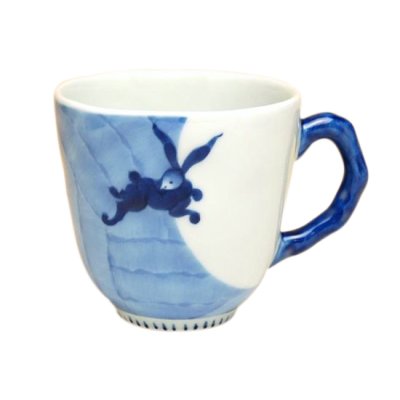 [Made in Japan] Nagomi getto rabbit (Blue) mug