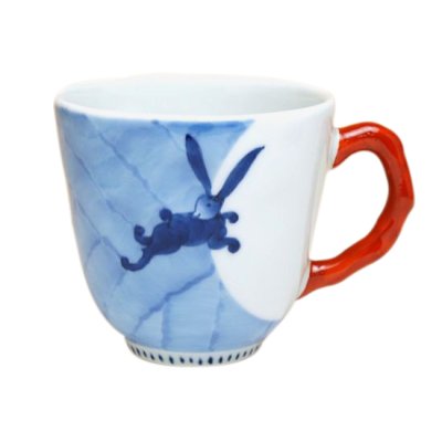 [Made in Japan] Nagomi getto rabbit  (Red) mug