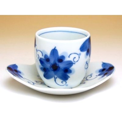 Photo2: Tea Cup set for Green Tea 5 pcs Cups Sakura-so