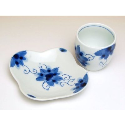 Photo3: Tea Cup set for Green Tea 5 pcs Cups Sakura-so