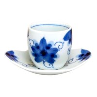 Yunomi Tea Cup with Saucer for Green Tea Sakura-so