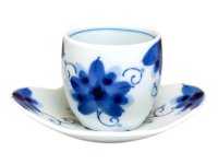 Yunomi Tea Cup with Saucer for Green Tea Sakura-so