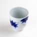 Photo2: Yunomi Tea Cup for Green Tea Sakura-so Cherry blossoms Blue (2)