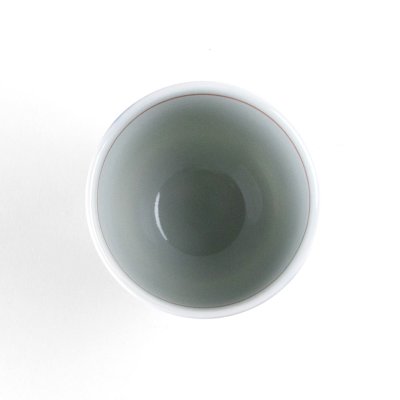 Photo3: Yunomi Tea Cup for Green Tea Sakura-so Cherry blossoms Red