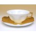 Photo2: Hakuji kinsai (Gold) SAKURA shaped Cup and saucer (2)