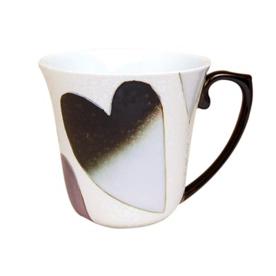 [Made in Japan] Heart (Black) mug