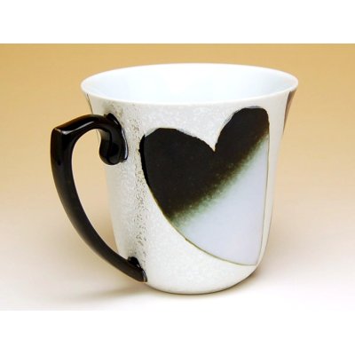 Photo2: Mug Heart (Black)