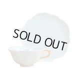 Tea Cup and Saucer Hakuji (Gold) SAKURA shaped Cup