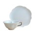 [Made in Japan] Hakuji (Silver) SAKURA shaped Cup and saucer