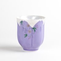 Yunomi Tea Cup for Green Tea Hana no mai (Purple)