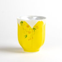 Yunomi Tea Cup for Green Tea Hana no mai (Yellow)