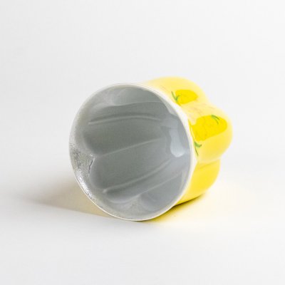 Photo4: Yunomi Tea Cup for Green Tea Hana no mai (Yellow)