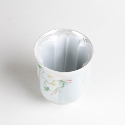 Photo2: Yunomi Tea Cup for Green Tea Hana no mai (Green)