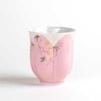 Yunomi Tea Cup for Green Tea Hana no mai (Pink)