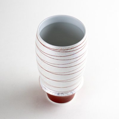 Photo2: Tall cup Kotobuki Red