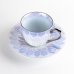 Photo3: Coffee Cup and Saucer Nijisai Diamond Cobalt (3)
