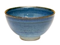 Ai blue Japanese green tea cup