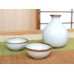 Photo2: Sake set 1 pc Tokkuri bottle and 2 pcs Cups Karatsu kohiki (2)