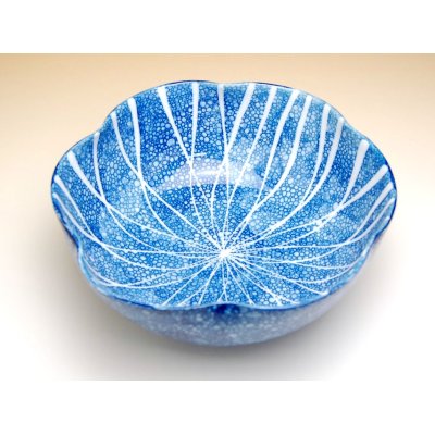 Photo2: Large Bowl (21cm) Yuteki midare tokusa