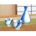 Photo2: Sake set 1 pc Tokkuri bottle and 2 pcs Cups Ryusui (2)