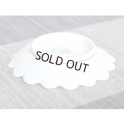 Photo3: Small Plate (9.5cm) Akae kaben-mon