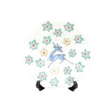 Small Decorative Plate Iroe shika momiji-mon