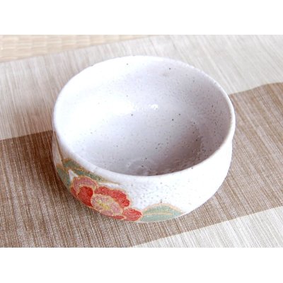 Photo4: Nishiki sazanka Tea bowl for tea ceremony