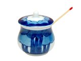 Condiment Container with Bamboo Spoon Sometsuke kodachi