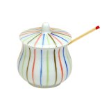 Condiment Container with Bamboo Spoon Yonshoku tokusa
