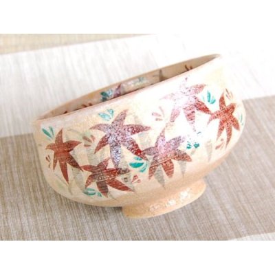Photo4: Nishiki momiji Tea bowl for tea ceremony
