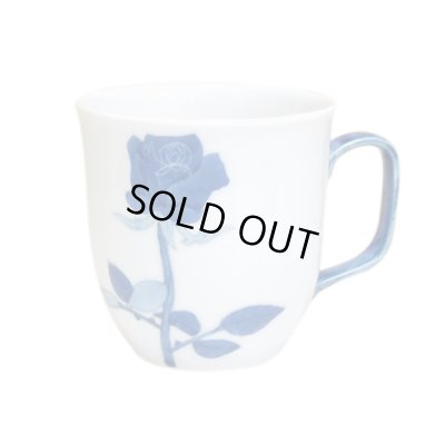 [Made in Japan] Bara rose (Blue) mug