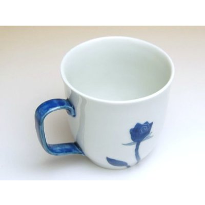 Photo2: Mug Bara Rose (Blue)