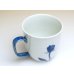 Photo2: Mug Bara Rose (Blue) (2)